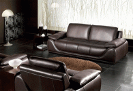 Модерен кожен двоен диван